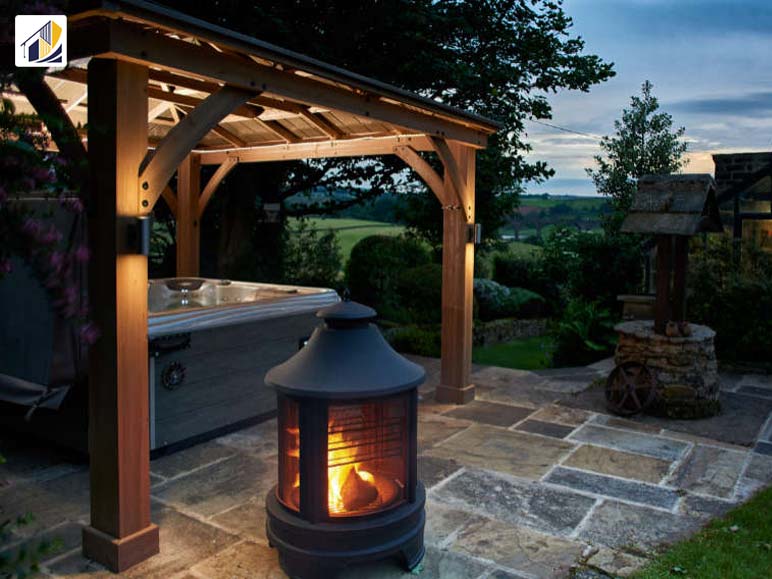 Open Planned Hot Tub Gazebo