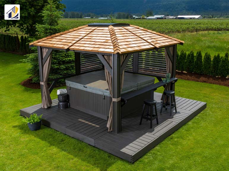 Soothing Hot Tub Gazebo